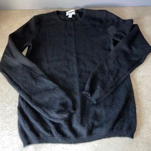 Charter club 2-ply 100% cashmere sweater sweatshirt top black